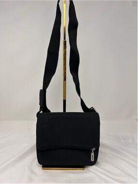 MAXX Black Compact Crossbody Bag Travel Work Utility Adjustable Strap
